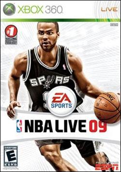 NBA Live 09 (Xbox 360) by Electronic Arts Box Art