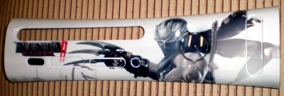This is a custom printed faceplate featuring artwork from the game Ninja Gaiden II.