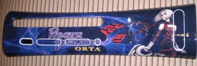 This is a custom printed faceplate featuring Orta, from the game Panzer Dragoon Orta.