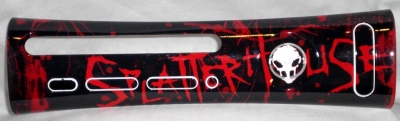 This custom printed Splatterhouse faceplate was made for PAX Prime 2010 for the Splatterhouse pre-release party.