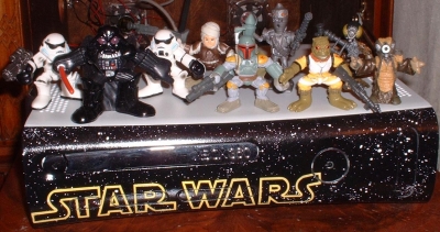 A simple Star Wars plate with the cast of baddies for effect.