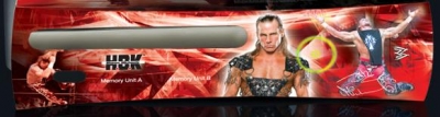 This plate features WWE star Shawn Michaels. It comes as a single faceplate and skins. The plates are sold by gameongames.net.