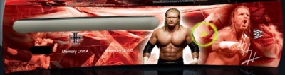 This plate features WWE star Triple H. It comes as a single faceplate and skins. The plates are sold by gameongames.net.