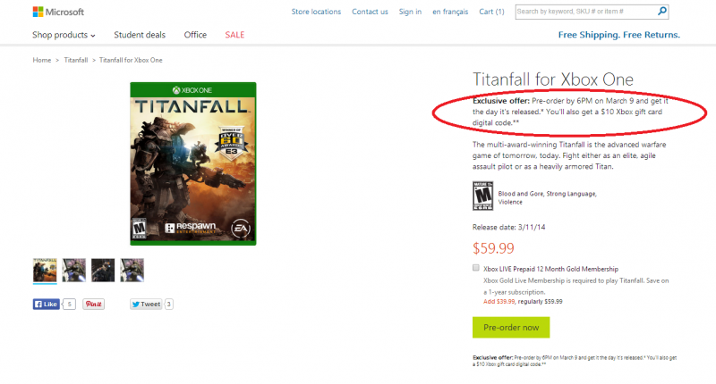 titanfall 2 xbox marketplace