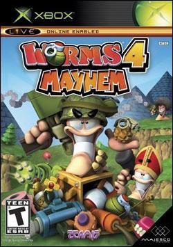 Worms 4: Mayhem (Xbox) by Codemasters Box Art