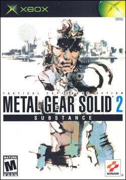 Metal Gear Solid 2 Cover Box Artwork the PS2 Classic Game Box 