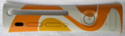 This plate was available in Japan and the UK, and is probably the most common of the non-US first party plates.   This plate was listed along with eight other plates that gamers could vote on and choose which plates would be made. Aluminum (Silver), Sun (Orange Swirl) and Pink Balloon were selected unchanged, so they are not listed seperately under 