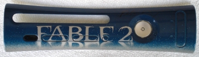 This plate was made using an early font for the game title. The font was later changed to use 