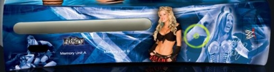 This plate features WWE star Ashley. It comes as a single faceplate and skins. The plates are sold by gameongames.net.