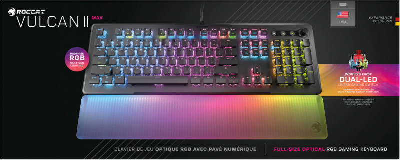 ROCCAT Vulcan Pro vs ROCCAT Vulcan II Max/Mini Side-by-Side Keyboard  Comparison 