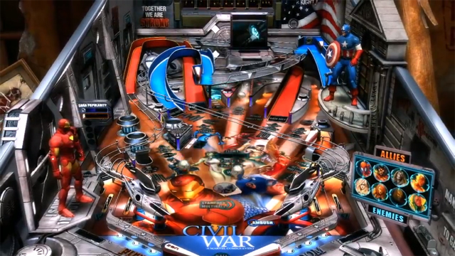 Marvel Civill War Table Pinball FX 2