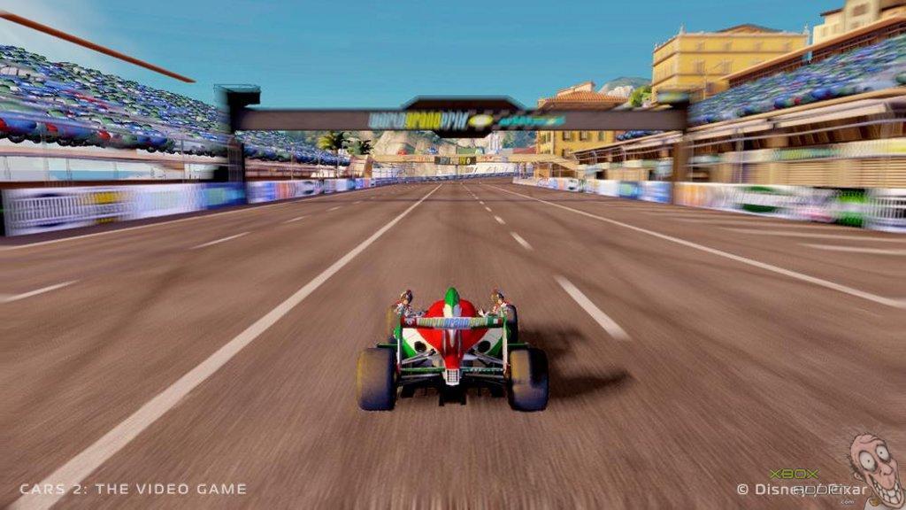 GamePayer rápido do jogo Carros 2 jogando no Xbox 360 